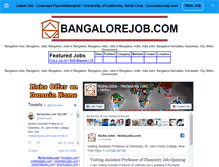 Tablet Screenshot of bangalorejob.com